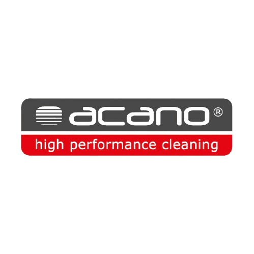 Acano Logo: High Performance Cleaning Produkt. Effiziente Reinigungslösungen für jeden Bedarf.